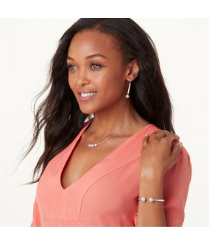 Twinkle Open Hinged Bangle by Brighton