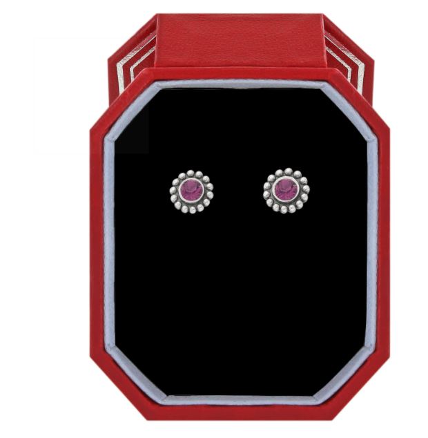 Twinkle Amethyst Mini Post Earrings Gift Box.