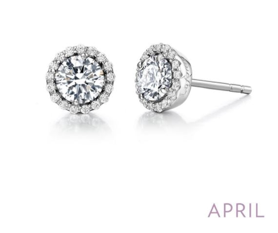 April Birthstone Earrings