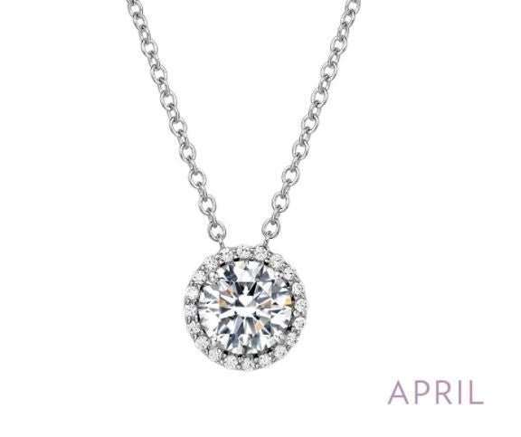 April Birthstone Necklace