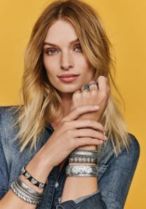 Roped Heart Braid Bandit Bracelet- Black