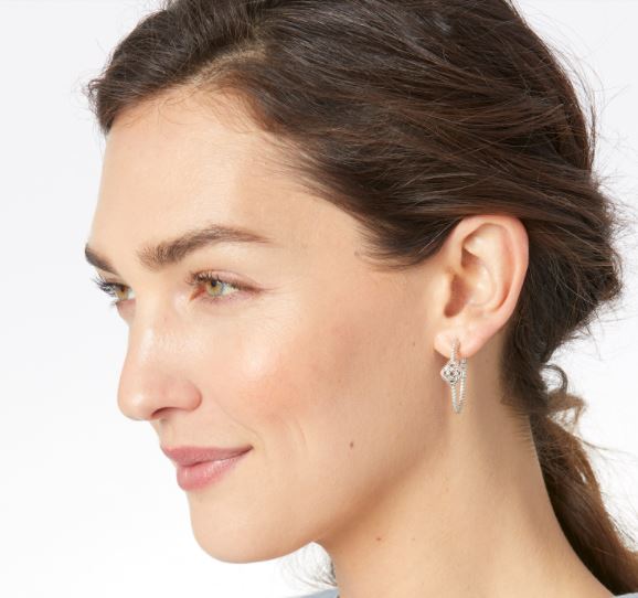 Interlok Knot Rope Hoop Earrings By Brighton