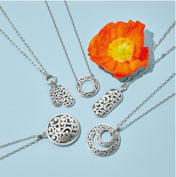 Contempo Token Tag Long Necklace NEW From the Contempo Collection