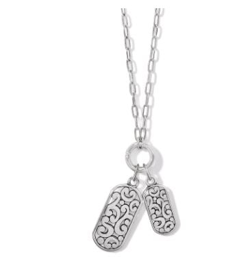 Contempo Token Tag Charm Necklace