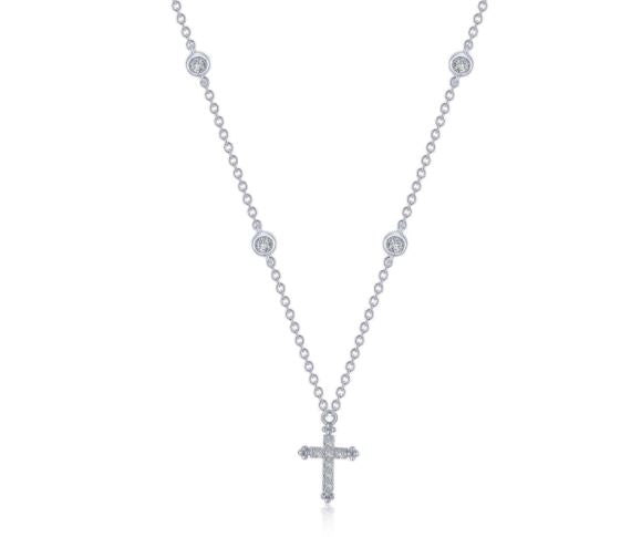 0.41 CTW Cross Necklace