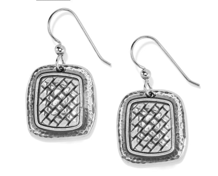 Ferrara Artisan Square French Wire Earrings