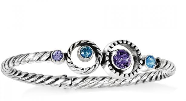Halo Hinged Bangle