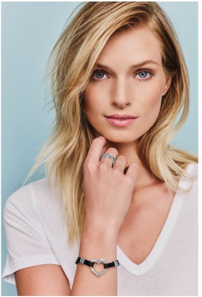 Heritage Heart Bracelet - Black