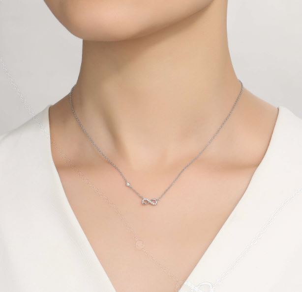 0.36 CTW Infinity Necklace SKU