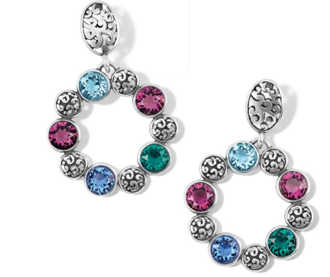 Elora Gems Cubist Post Drop Earrings