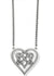 Interlok Crossing Hearts Necklace NEW From the Interlok Collection