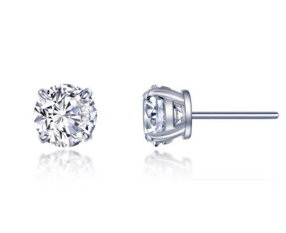 Solitaire Stud Earrings
