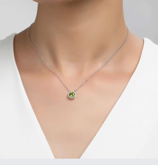August Birthstone Necklace
