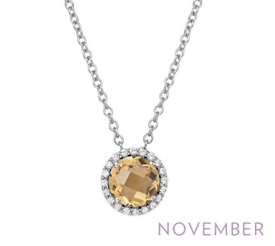 November Birthstone Necklace