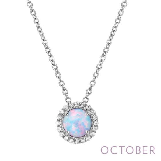 October Birthstone Necklace