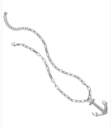 Coastline Reversible  Anchor Link Necklace