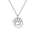 Paw Print Disc Necklace