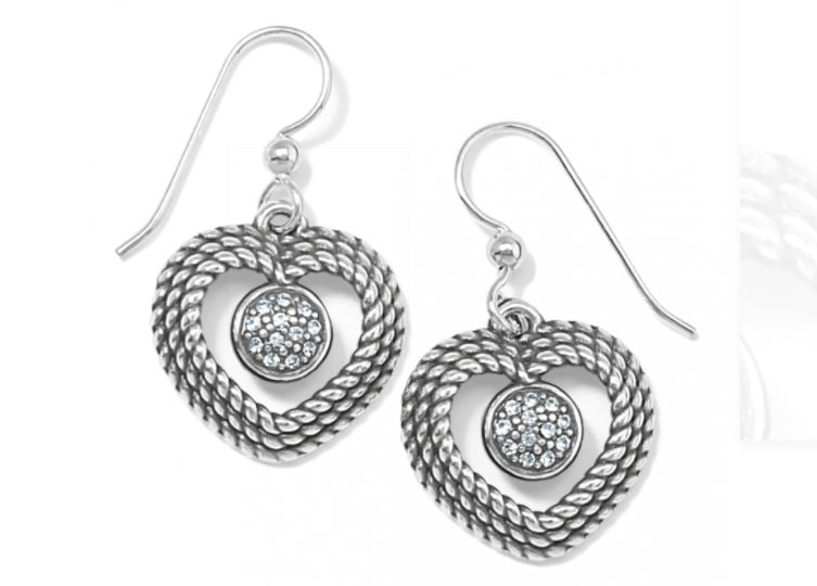 Portuguese Heart French Wire Earrings