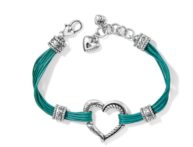 Heritage Heart Bracelet- TEAL