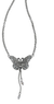 Brighton Solstice Butterfly Dangle Necklace Silver by Brighton