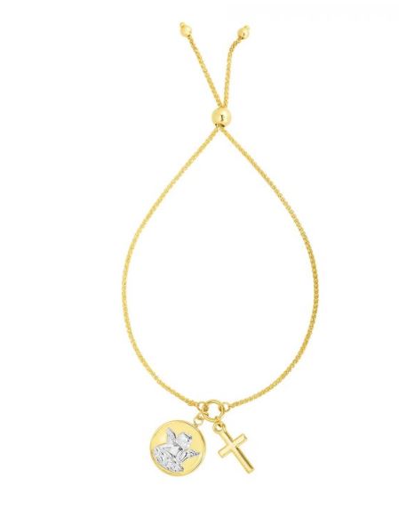 Cross &amp; Angel Friendship Bracelet
